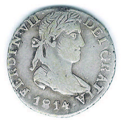 1814 1r Ga variety 4 obverse