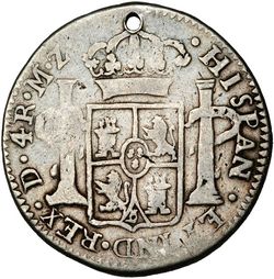 KM 102.1 4 reales 1816 Durango D MZ reverse
