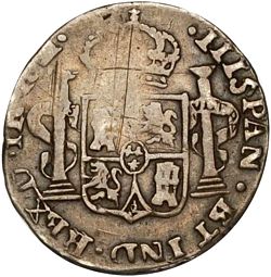 KM 83.1 1 real 1813 Durango D RM reverse