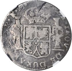 KM 92.2 2 reales 1811 Durango D RM reverse