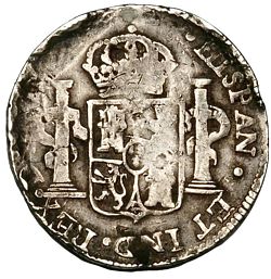 KM 93.1 2 reales 1812 Durango D RM reverse